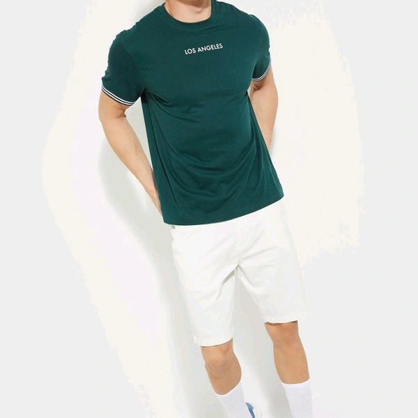 URB_N Men Printed T-shirt - Pine Green, S