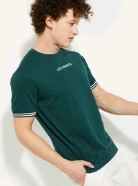 URB_N Men Printed T-shirt - Pine Green, S