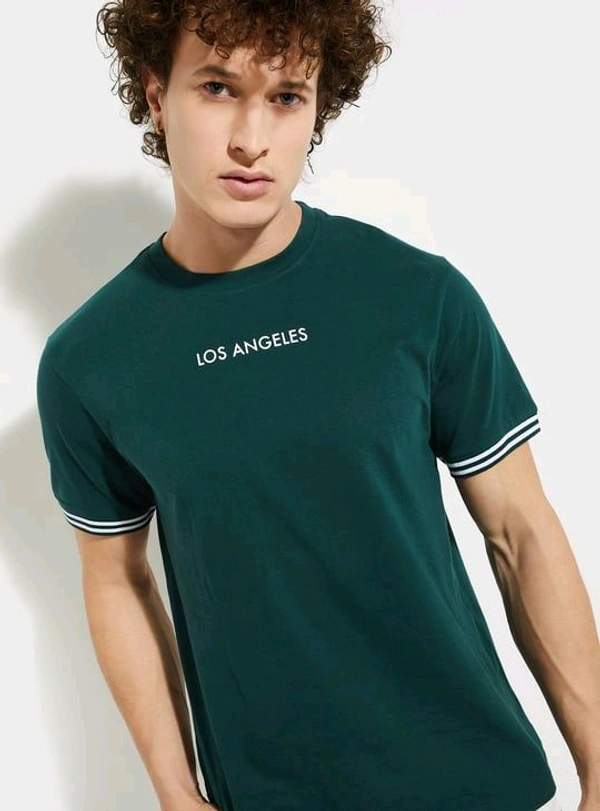 URB_N Men Printed T-shirt - Pine Green, S