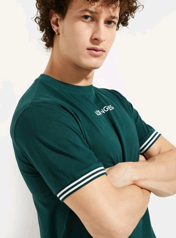 URB_N Men Printed T-shirt - Pine Green, XL