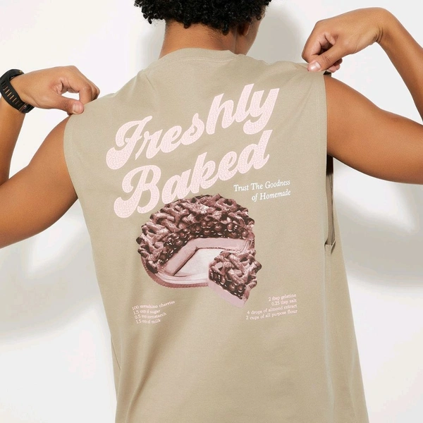 URB_N Men Printed Oversized T-shirt - Pearl Bush, L