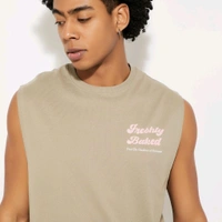 URB_N Men Printed Oversized T-shirt - Pearl Bush, L