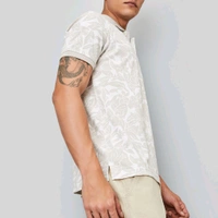 URB_N Men Printed Polo T-shirt - Mercury, S