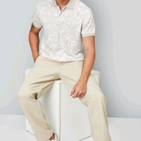 URB_N Men Printed Polo T-shirt - Mercury, 2XL