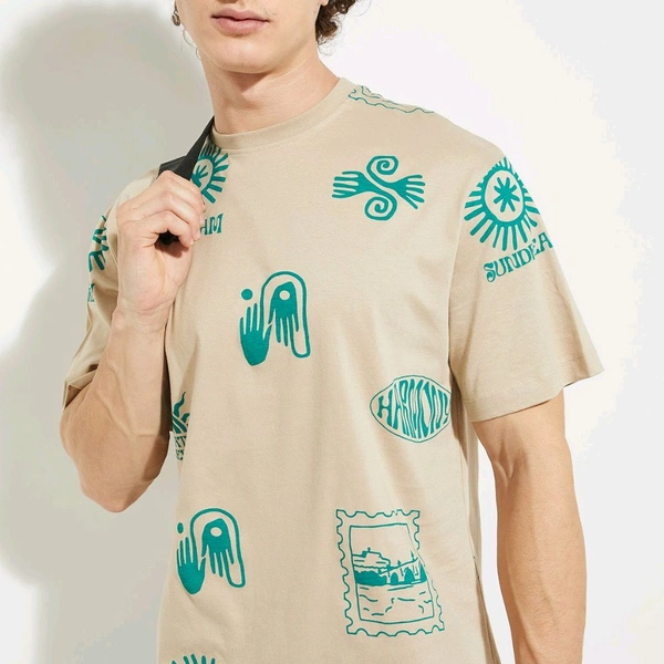 URB_N Men Printed T-shirt - Cameo, M