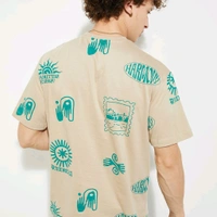 URB_N Men Printed T-shirt - Cameo, XL