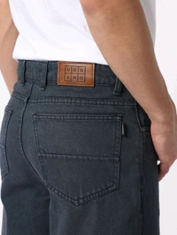 Urbano Fashion Mens Grey Loose Fit Washed Jeans Non-Stretchable - Dorado, 32