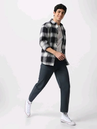 Urbano Fashion Mens Grey Loose Fit Washed Jeans Non-Stretchable - Dorado, 36