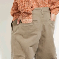 URB_N Men Solid Cargo Trousers - Tan, 36