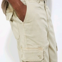 URB_N Men Relaxed Fit Cargo Trousers - Beige, 28