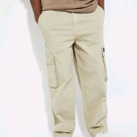 URB_N Men Relaxed Fit Cargo Trousers - Beige, 28