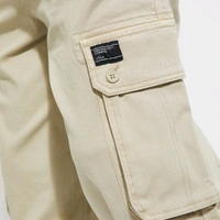 URB_N Men Relaxed Fit Cargo Trousers - Beige, 36