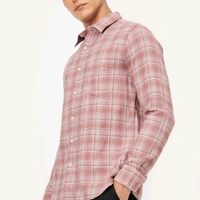 URB_N Men Checked Slim Fit Shirt
 - Lavender blush, XL