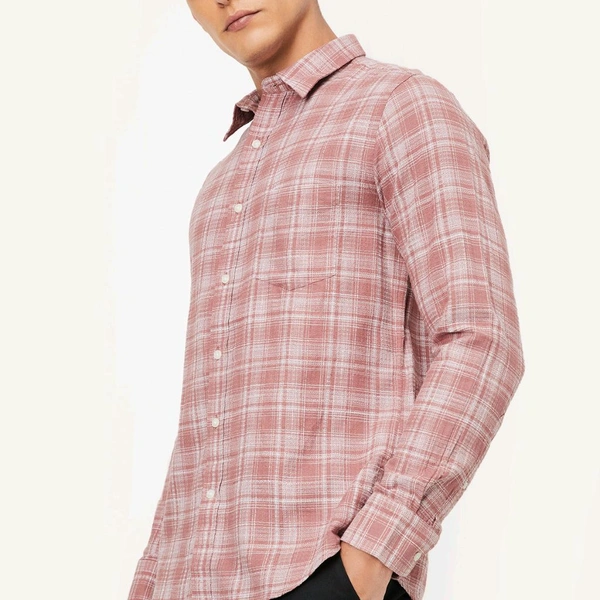 URB_N Men Checked Slim Fit Shirt
 - Lavender blush, XL