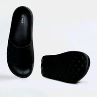 Zorva Men Textured Sliders
 - Black, UK 06