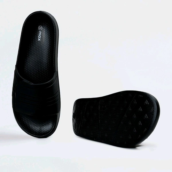 Zorva Men Textured Sliders
 - Black, UK 06