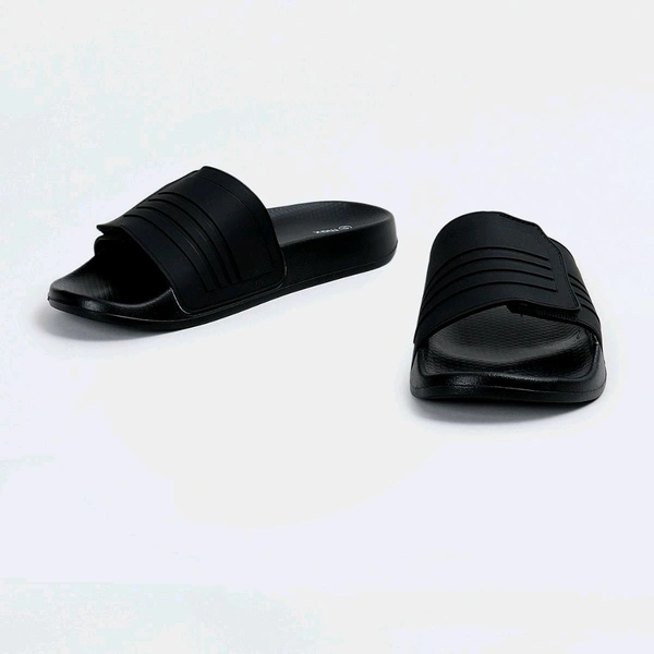 Zorva Men Textured Sliders
 - Black, UK 08