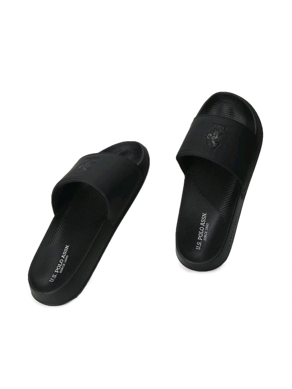 U.S POLO ASSN. Men Specter 6.0 Black Slider - Black, UK 06