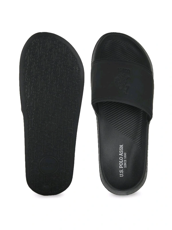 U.S POLO ASSN. Men Specter 6.0 Black Slider - Black, UK 11