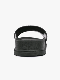 Cantabil Men Black Comfortable Self Design Sliders - Black, UK 07