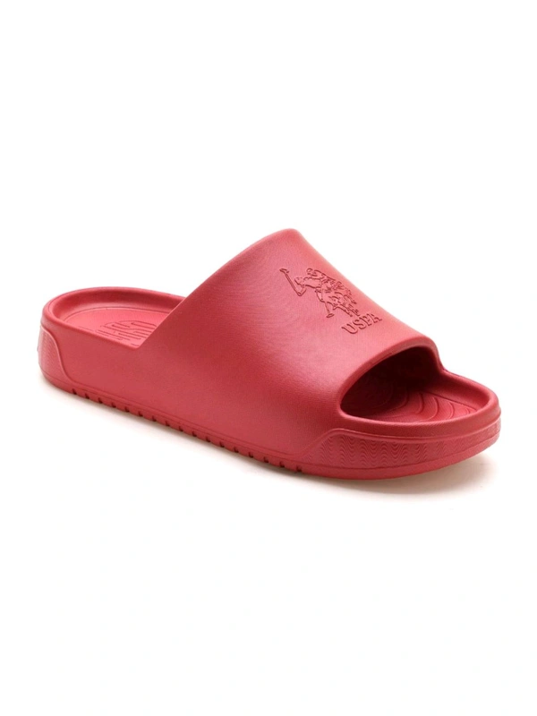 U.S POLO ASSN. Palmer Mens Red Sliders - Bittersweet, UK 07