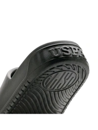 U.S POLO ASSN. Palmer Mens Black Sliders - Black, UK 06