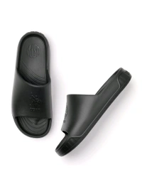 U.S POLO ASSN. Palmer Mens Black Sliders - Black, UK 10