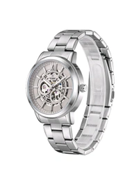 Kenneth Scott Men Silver Dial Automatic Watch 