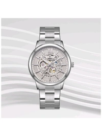 Kenneth Scott Men Silver Dial Automatic Watch 