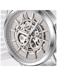 Kenneth Scott Men Silver Dial Automatic Watch 