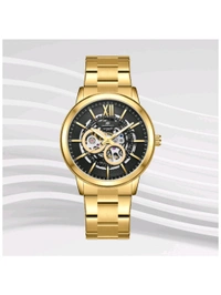 Kenneth Scott Men Black Dial Automatic Watch