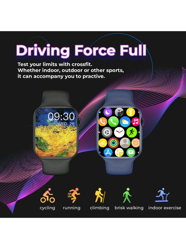 BOSTON LEVIN Smart Watch with Bluetooth Calling, TFT 1.83 Inch (4.7 cm), IOS9.0+, Full Screen Touch, Silver