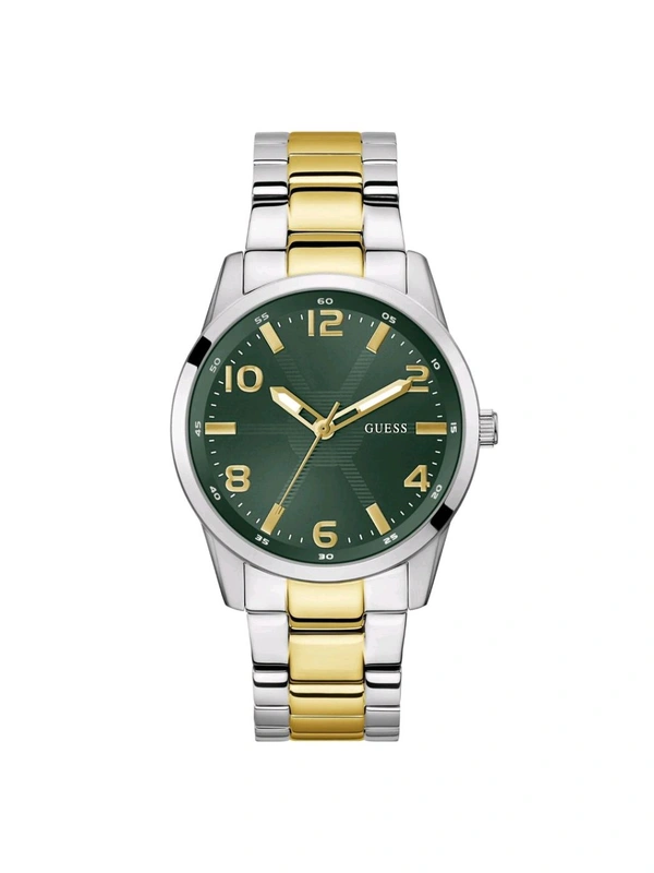 Guess Men Monte Green Round Dial Analog Watch