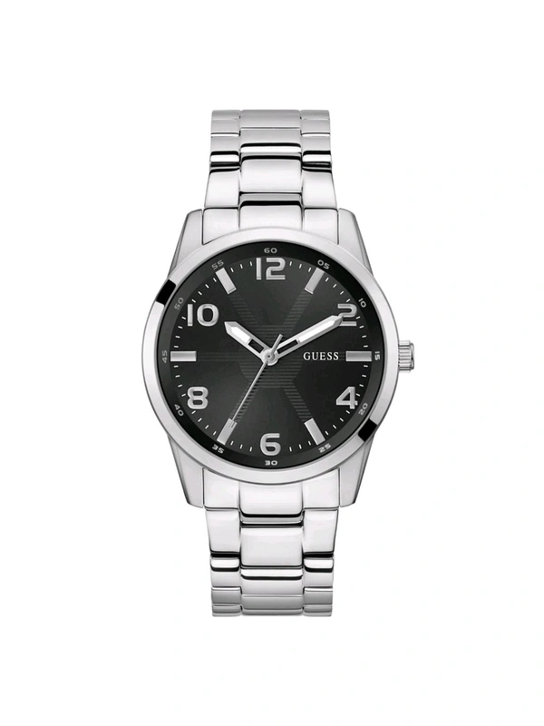 Guess Men Monte Black Round Dial Analog Watch