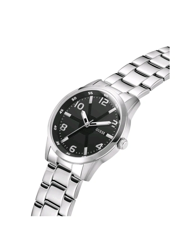 Guess Men Monte Black Round Dial Analog Watch