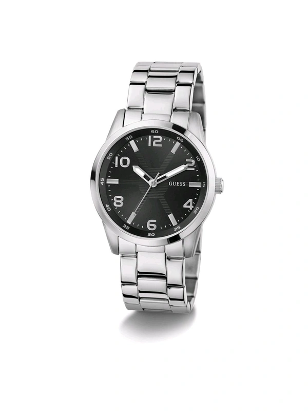 Guess Men Monte Black Round Dial Analog Watch