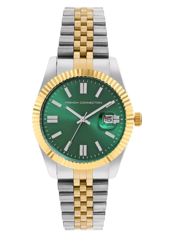 French Connection Men Lumine Green Dial Analog Watch