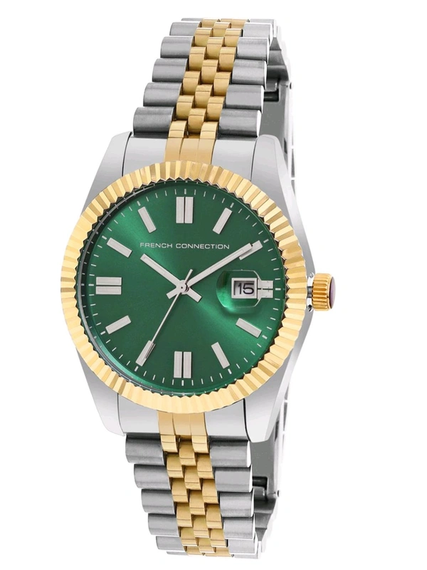 French Connection Men Lumine Green Dial Analog Watch