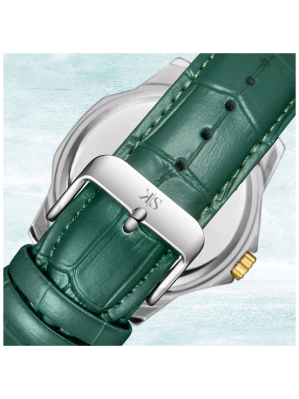 Kenneth Scott Men Green Dial Analog Watch