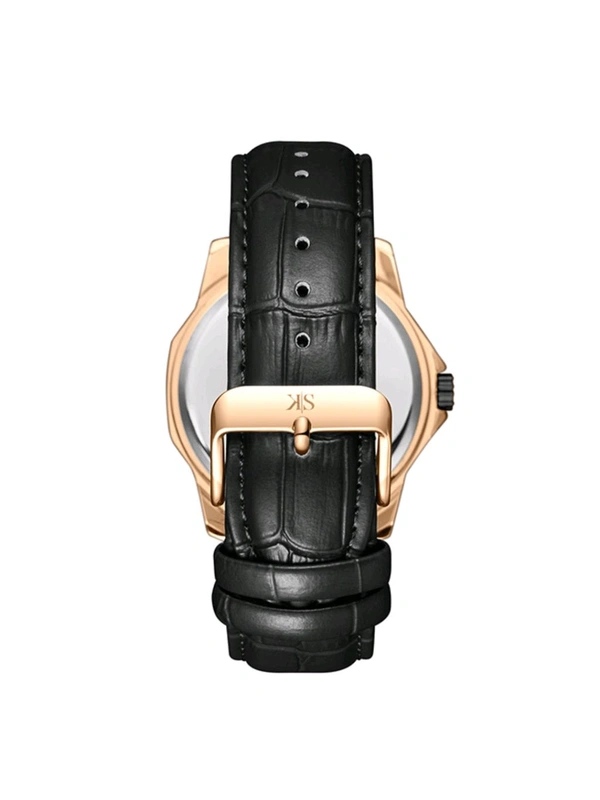 Kenneth Scott Men Black Dial Analog Watch