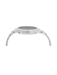 United Colors of Benetton Men Grey Round Brass Dial Analogue Watch