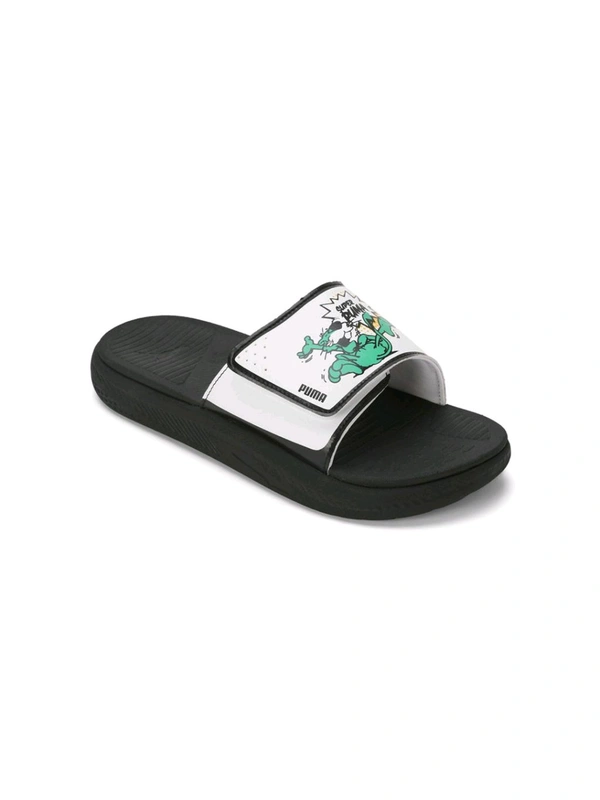 Puma  Softride Slide Super Mens Black Slides - White, UK 06