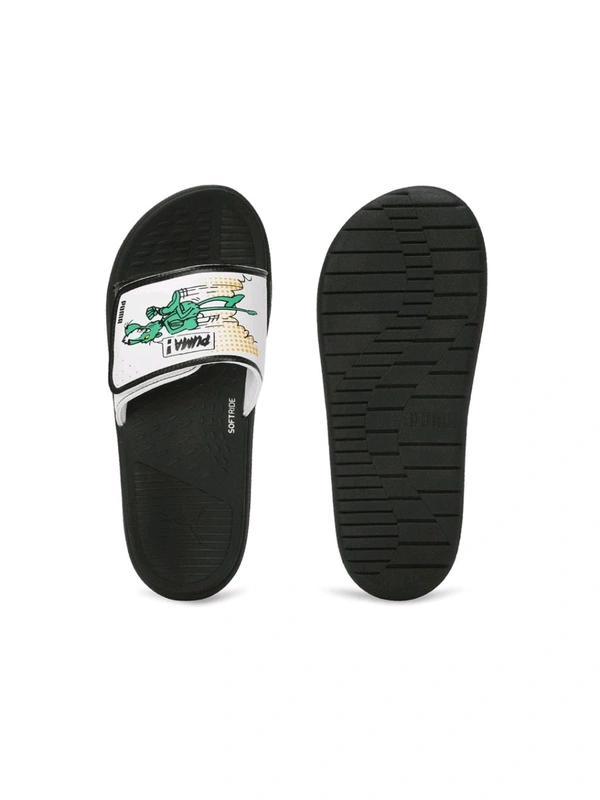 Puma  Softride Slide Super Mens Black Slides - White, UK 06