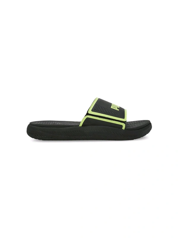 Softride Slide Mens Black Slides - Black, UK 06