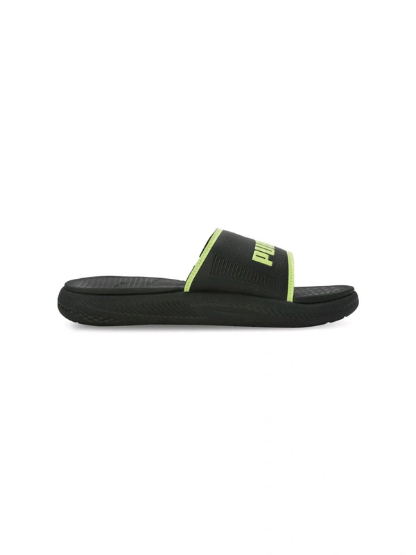 Softride Slide Mens Black Slides - Black, UK 06
