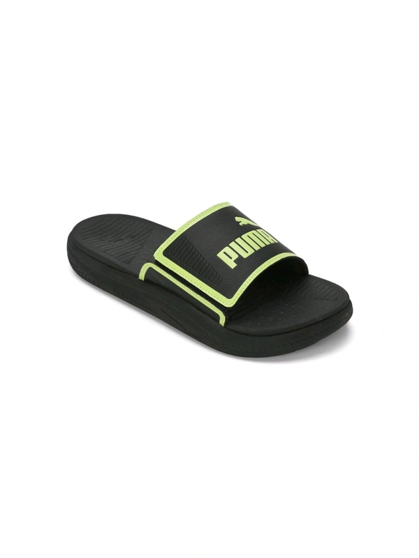 Softride Slide Mens Black Slides - Black, UK 08