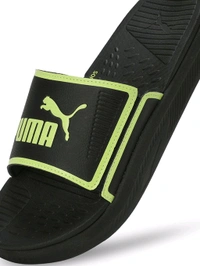 Softride Slide Mens Black Slides - Black, UK 08
