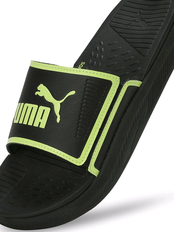 Softride Slide Mens Black Slides - Black, UK 08