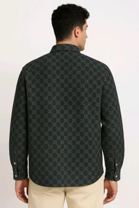 Gucci
Black Reversible Wool And Gg Denim Shirt - Black, M