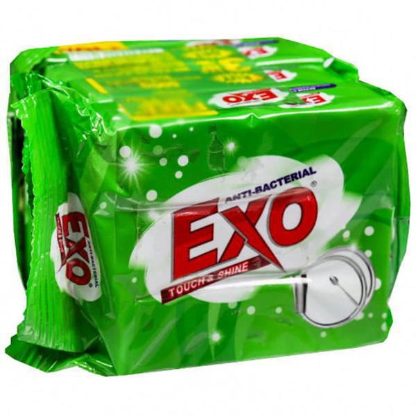 Exo Touch & Shine Anti-bacterial Round Dishwash Bar  - 300g